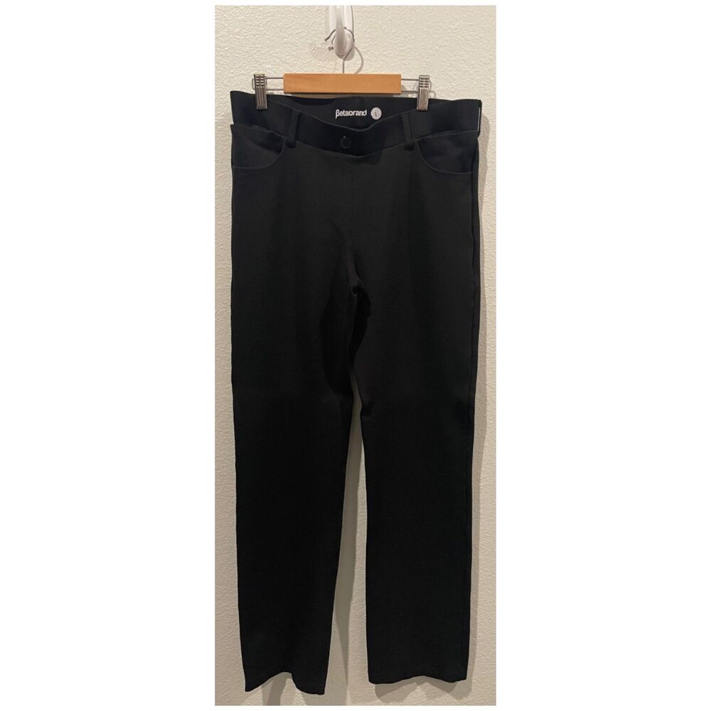 BETABRAND Pockets Black Dress Pants